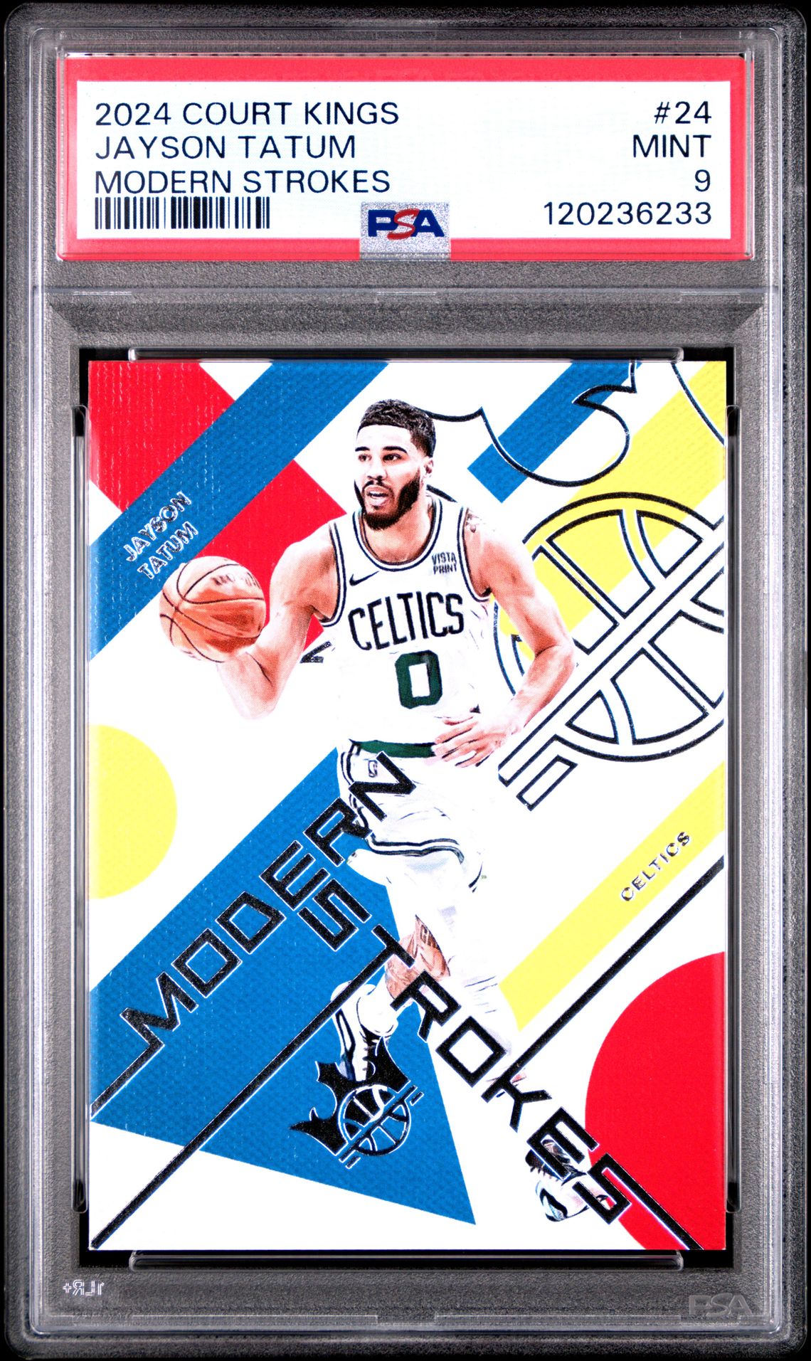 2024 Panini Court Kings Modern Strokes Jayson Tatum #24 Mint 9 front