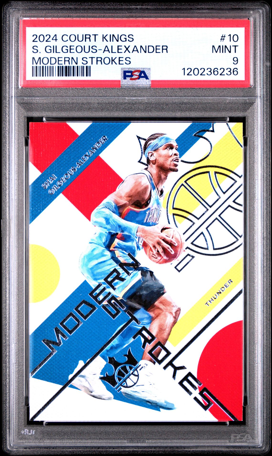 2024 Panini Court Kings Modern Strokes S. Gilgeous-Alexander #10 Mint 9 front