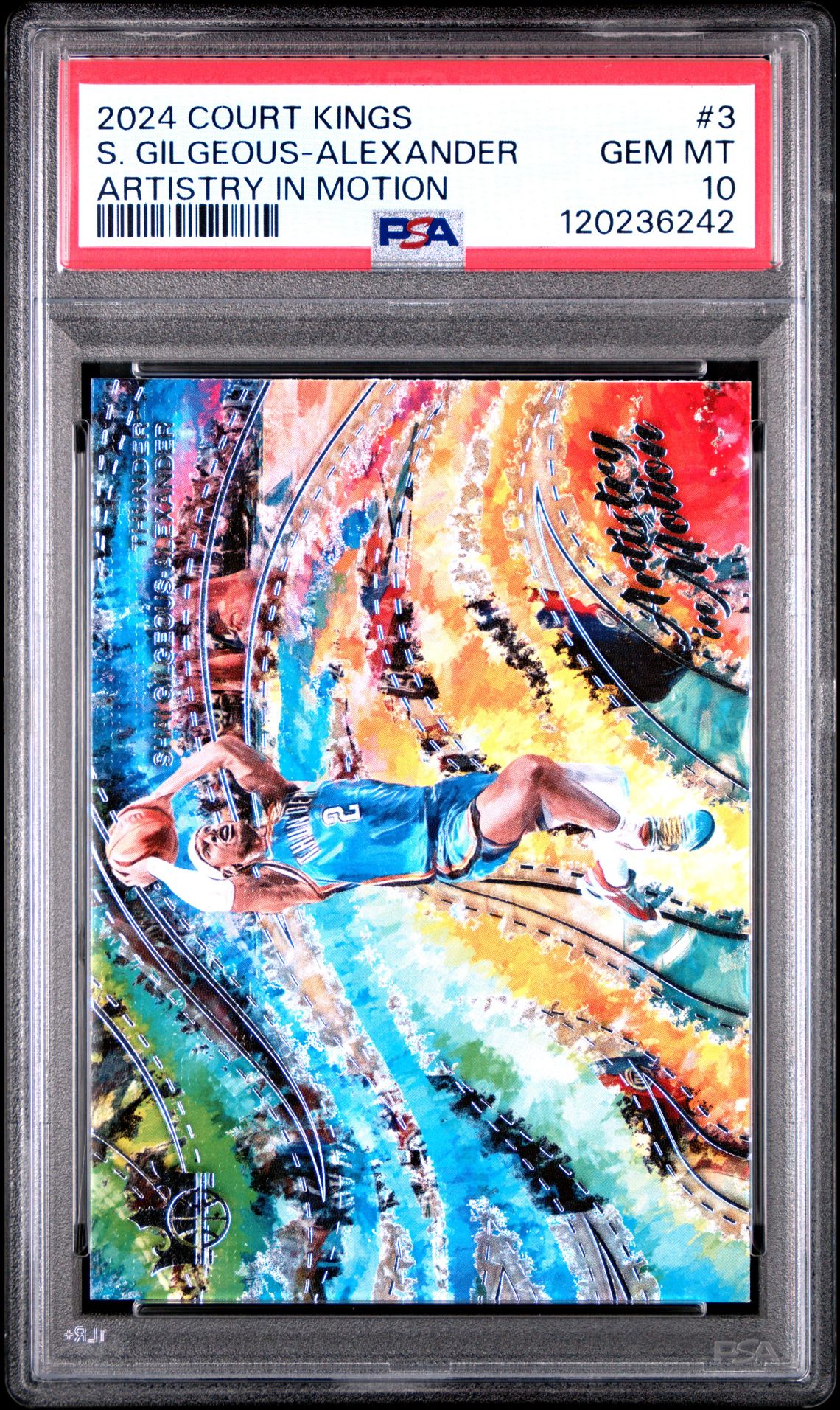 2024 Panini Court Kings Artistry In Motion S. Gilgeous-Alexander #3 Gem Mt 10 front