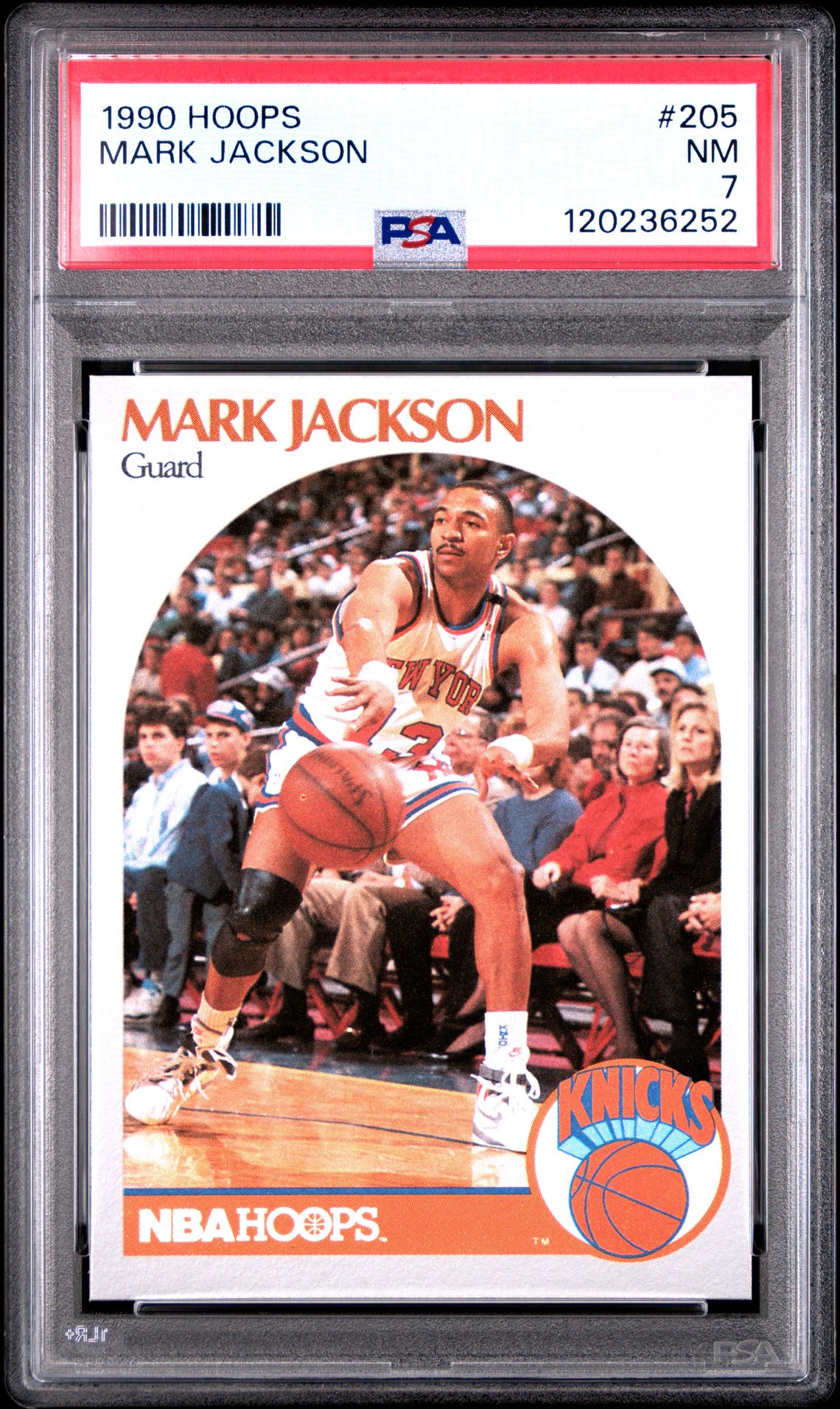 1990 Hoops Mark Jackson #205 Nm 7 front