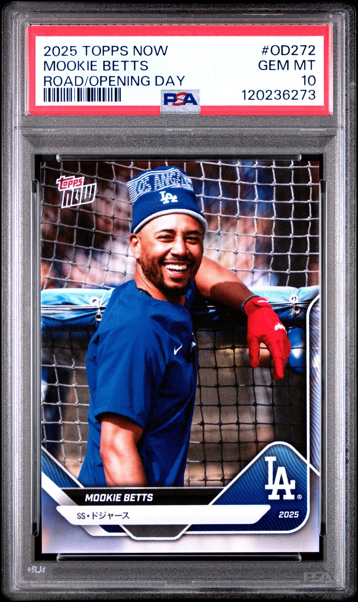 2025 Topps Now Road To Opening Day Mookie Betts #Od272 Gem Mt 10 front