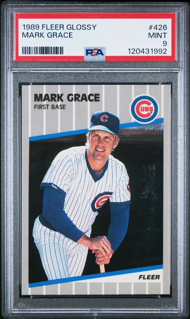 1989 Fleer #426 Mark Grace front