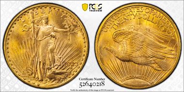 1923 $20 MS65
