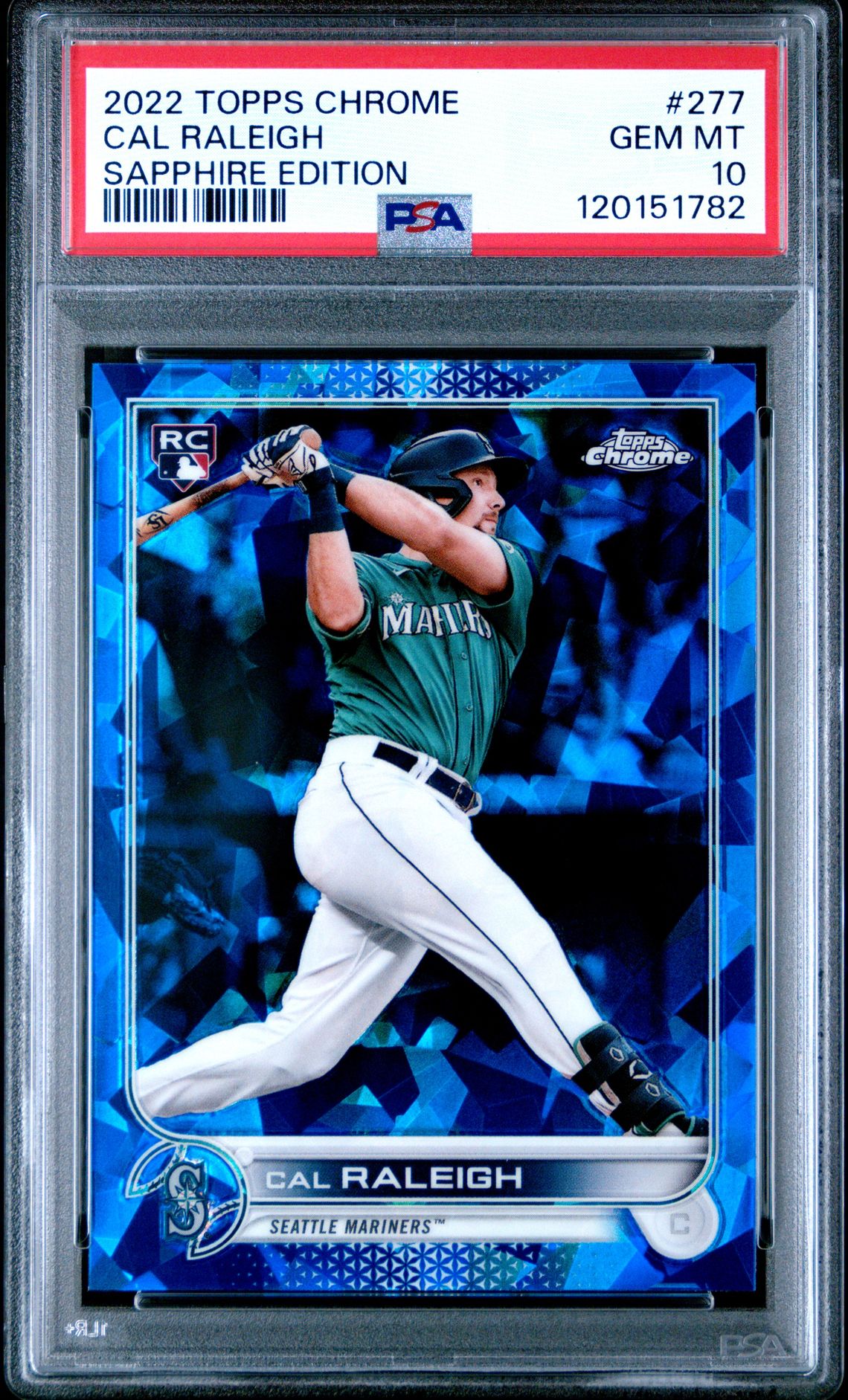 2022 Topps TOPPS CHROME SAPPHIRE EDITION #277 Cal Raleigh front