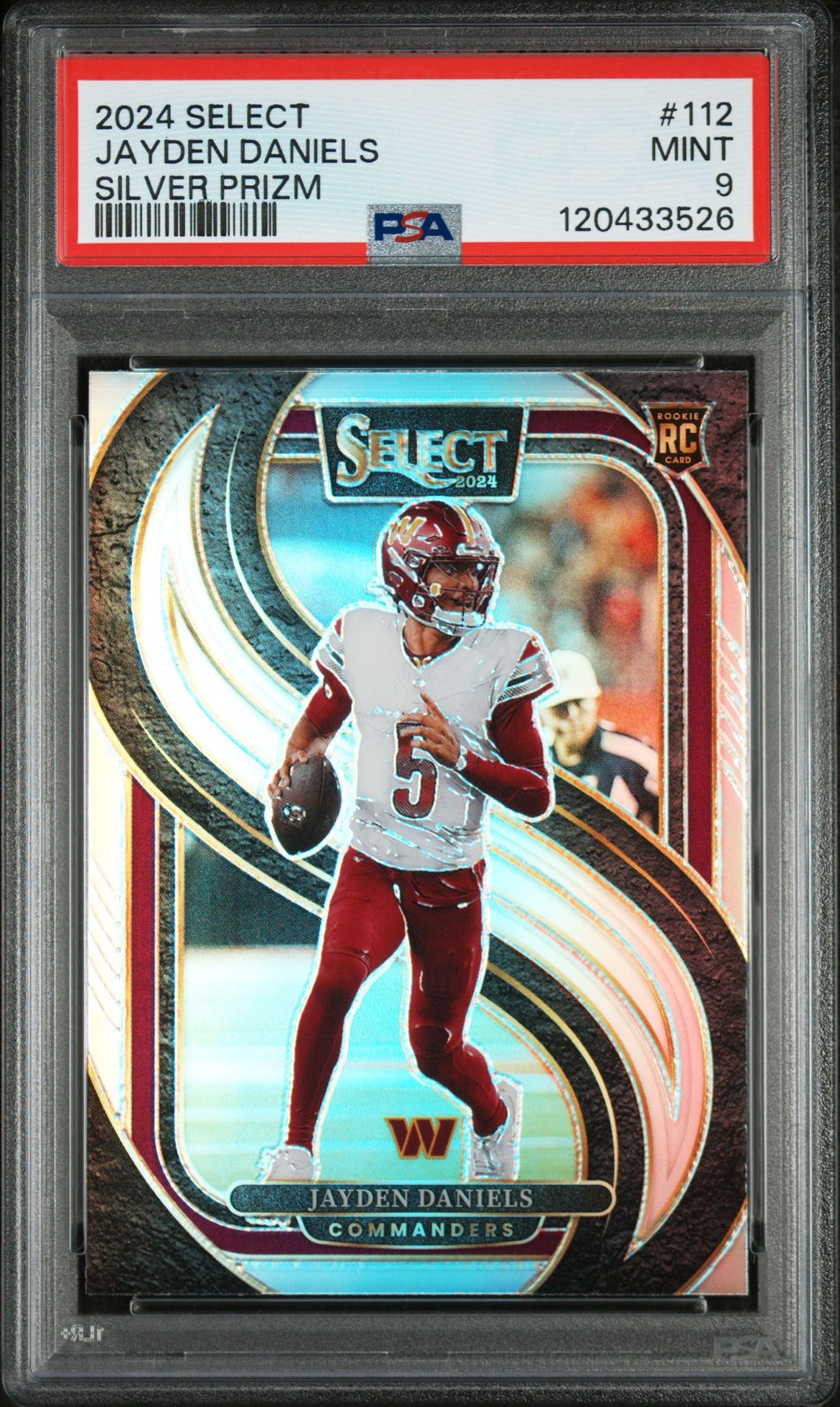 2024 Panini PANINI SELECT SILVER PRIZM #112 Jayden Daniels front