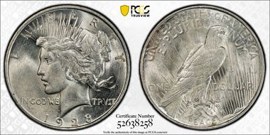 1923-D $1 MS63