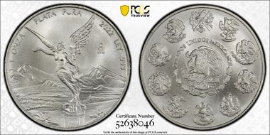 2022-Mo Onza Libertad Ag MS69