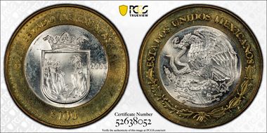 2005-Mo 100 P Chiapas MS64