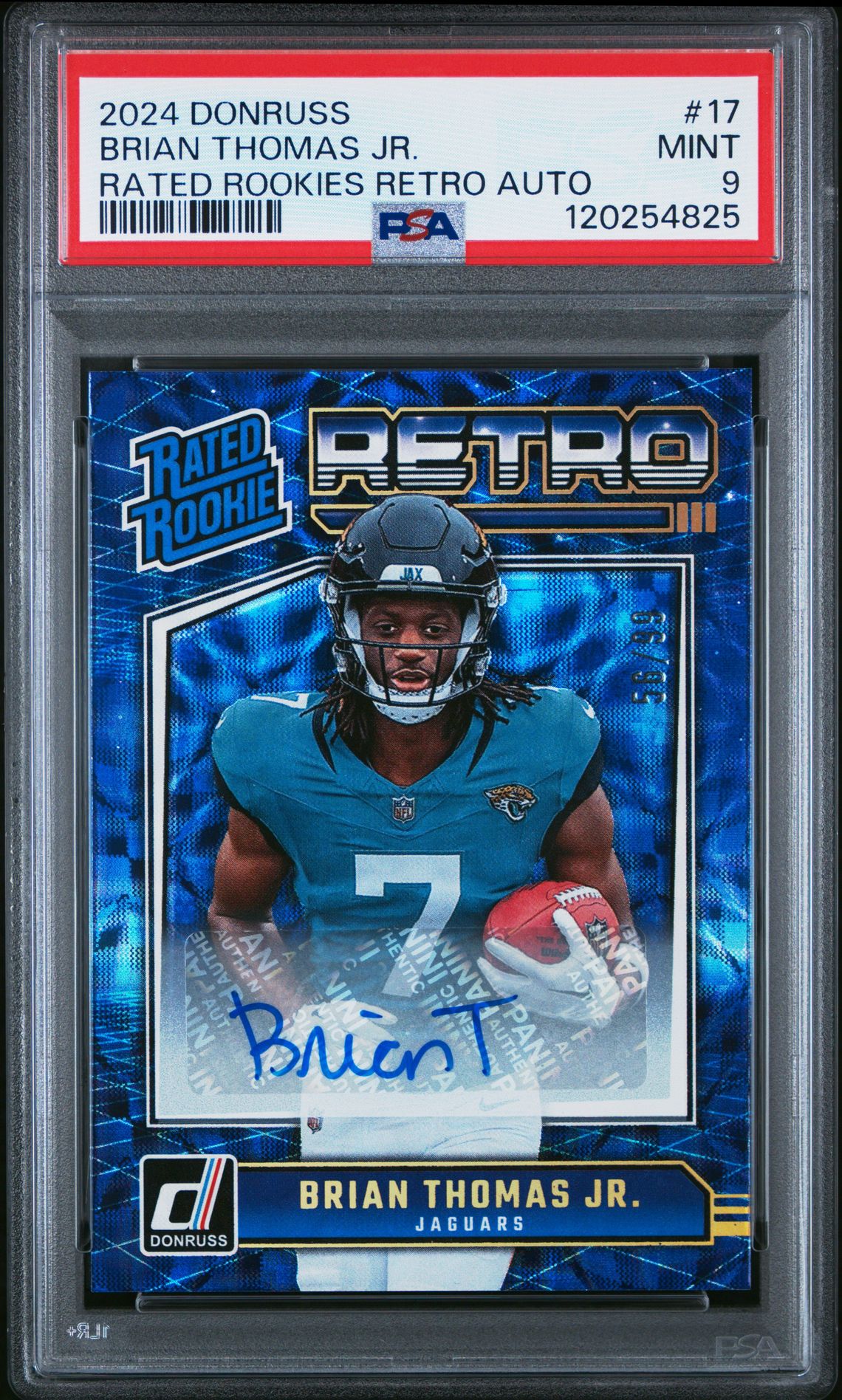2024 Panini PANINI DONRUSS RATED ROOKIES RETRO AUTOGRAPHS #17 Brian Thomas Jr. front