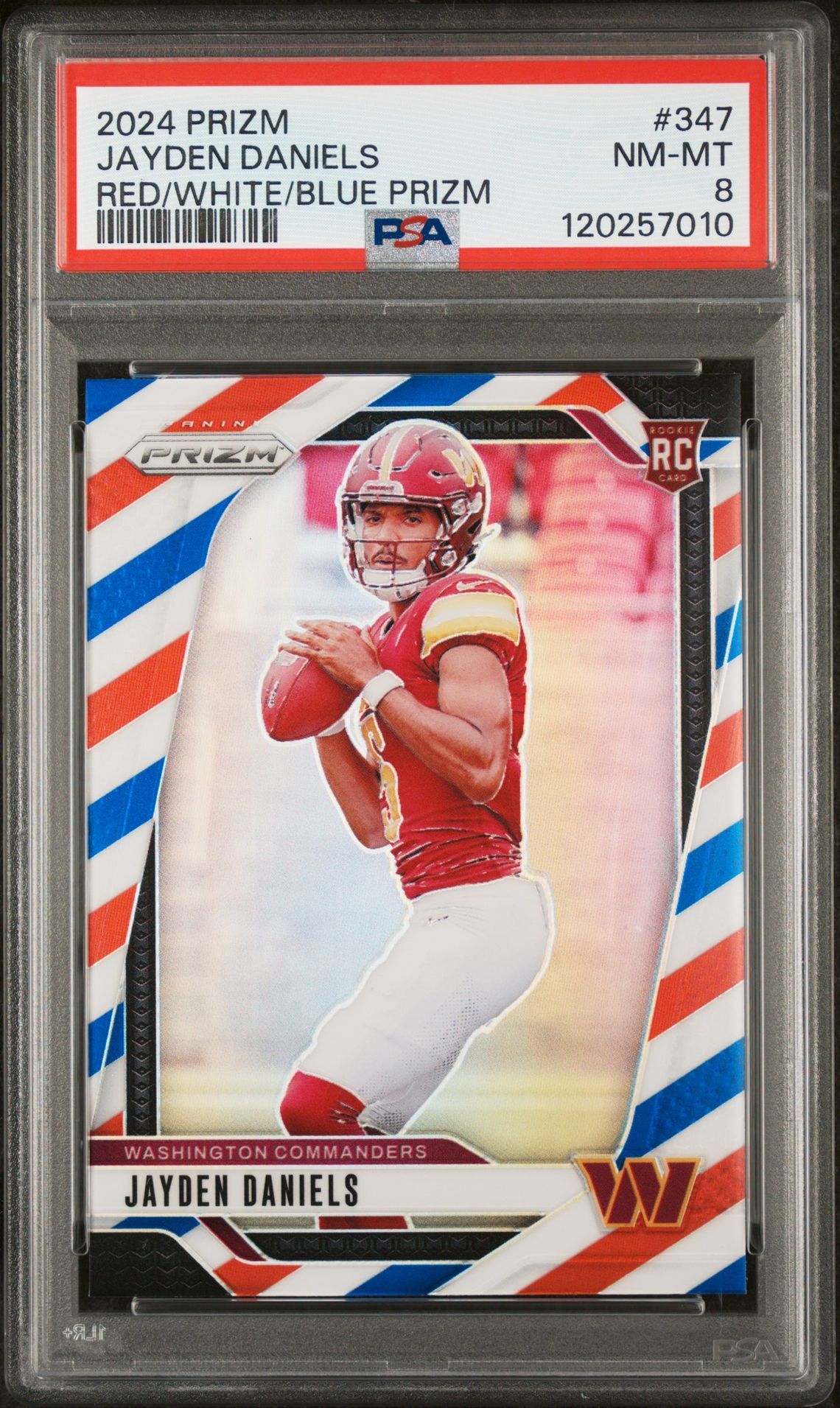 2024 Panini PANINI PRIZM RED/WHITE/BLUE PRIZM #347 Jayden Daniels front