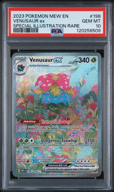 2023 Pokemon POKEMON MEW EN-151 Illustration Rare #198 Venusaur Ex front