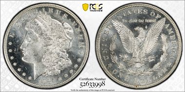 1921 $1 Morgan MS64PL