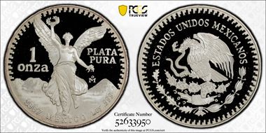 1987-Mo Onza Libertad Ag PR69DCAM
