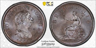 1806 1D S-3780 MS63BN