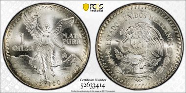 1988-Mo Onza Libertad Ag MS67