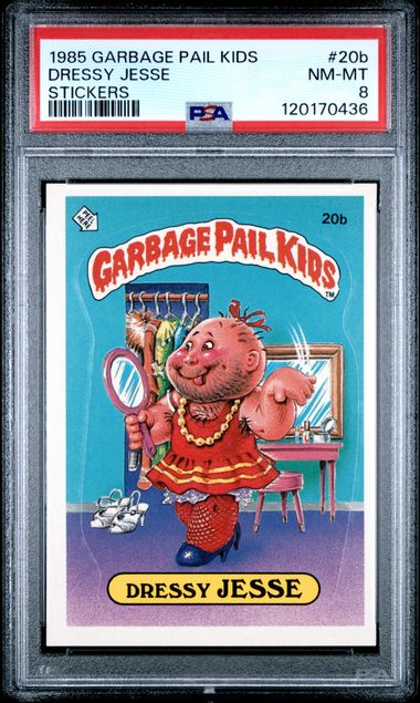 1985 Topps Garbage Pail Kids Series 1 Stickers/Base-Glossy #20B Dressy Jesse front