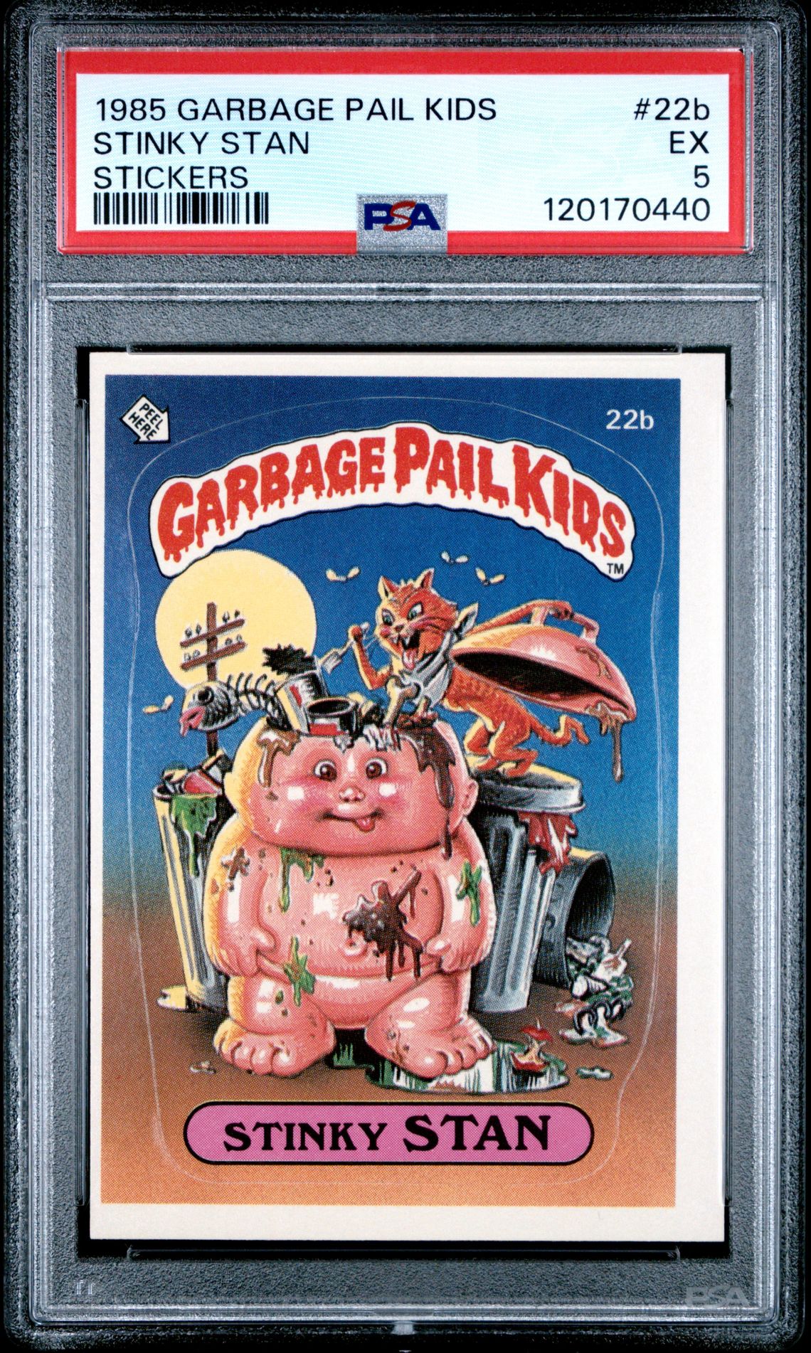 1985 Topps GARBAGE PAIL KIDS STICKERS #22B Stinky Stan front