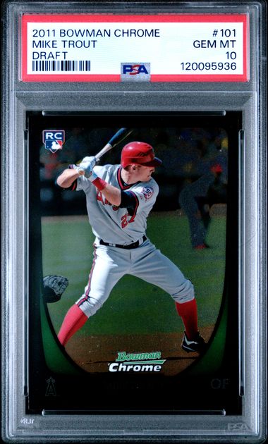 2011 Bowman BOWMAN CHROME DRAFT DRAFT #101 Mike Trout front