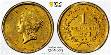 1851 G$1 MS61