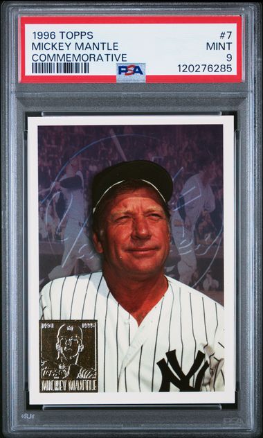 1996 Topps TOPPS COMMEMORATIVE #7 Mickey Mantle front