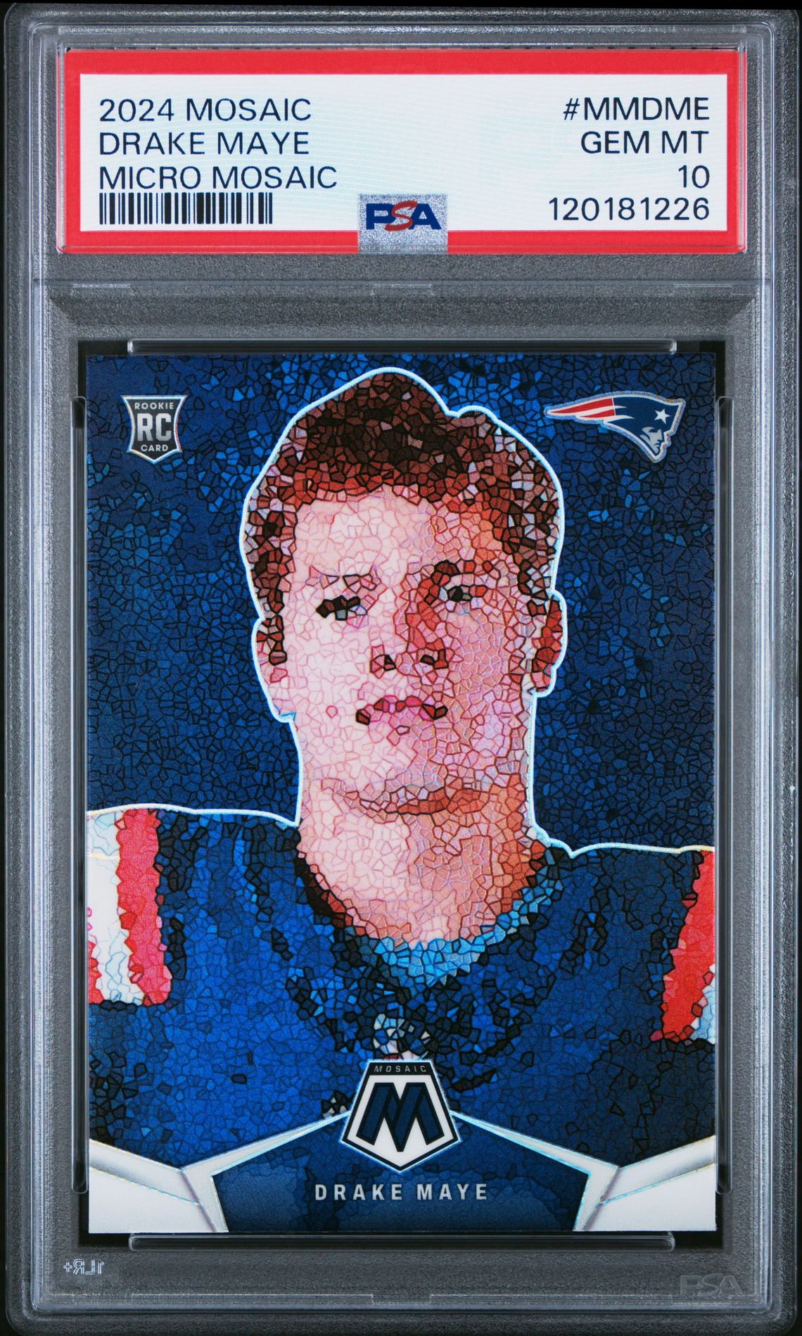 2024 Panini PANINI MOSAIC MICRO MOSAIC #MMDME Drake Maye front