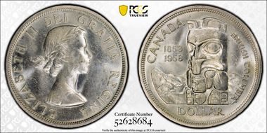 1958 S$1 British Columbia MS63