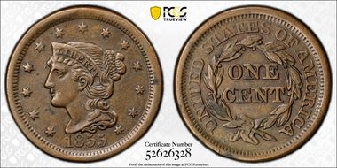 1855 1C Upright 55 AU50BN