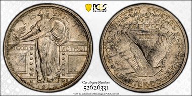 1917 25C Type 1 AU58FH