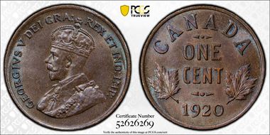 1920 1C Small Cent MS63BN