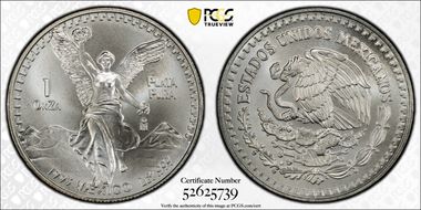 1993-Mo Onza Libertad Ag MS67