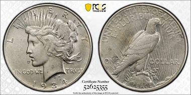 1934-D $1 XF45