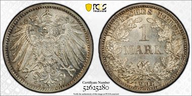 1908-D Mark J-17 MS65