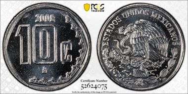 2008-Mo 10C MS66