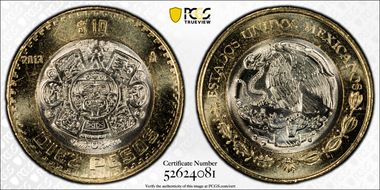 2013-Mo 10 Peso MS66