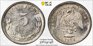 1903-Mo M 5C MS64