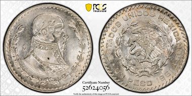 1961-Mo Peso KM-459 MS66