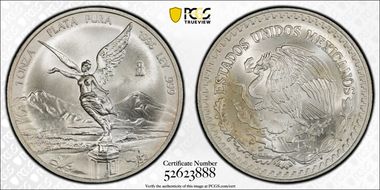 1996-Mo Onza Libertad Ag MS64