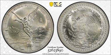 1996-Mo Onza Libertad Ag MS64