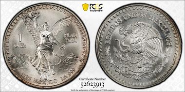 1993-Mo Onza Libertad Ag MS67