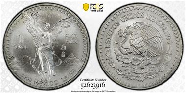 1993-Mo Onza Libertad Ag MS66