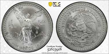 1993-Mo Onza Libertad Ag MS68