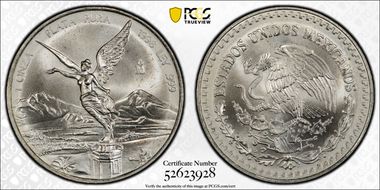 1998-Mo Onza Libertad Ag MS67