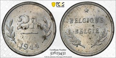 1944 2 Fr KM-133 Allied Occupation N1