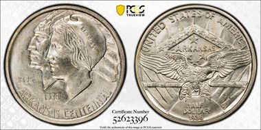 1936-S 50C Arkansas MS64
