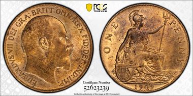 1909 1D S-3990 MS64RB