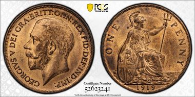 1919 1D S-4051 MS64RB