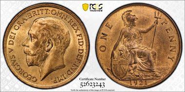 1921 1D S-4051 MS64RB