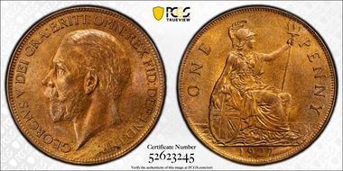 1927 1D S-4054A MS64RB