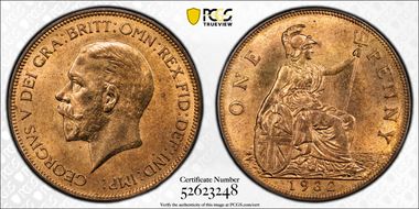 1932 1D S-4055 MS65RB