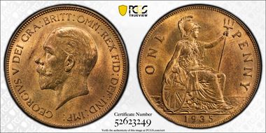 1935 1D S-4055 MS64RB